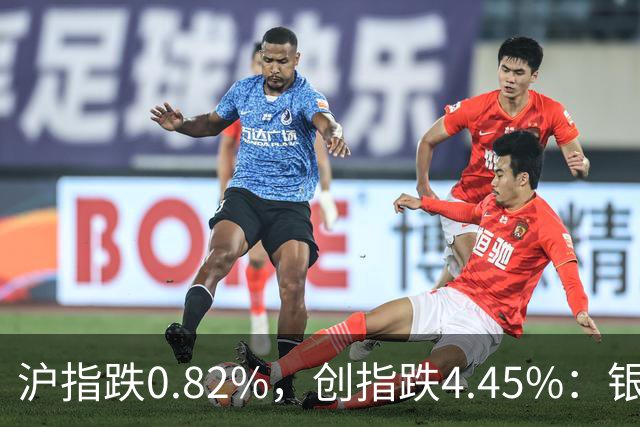 沪指跌0.82%，创指跌4.45%：银行股再度逆势大涨